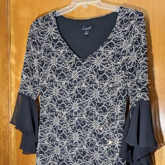 CONNECTECTED APPAREL FULLY LINED LACE & BEADED DRESS - SIZE 10 - Picture 1 of 7